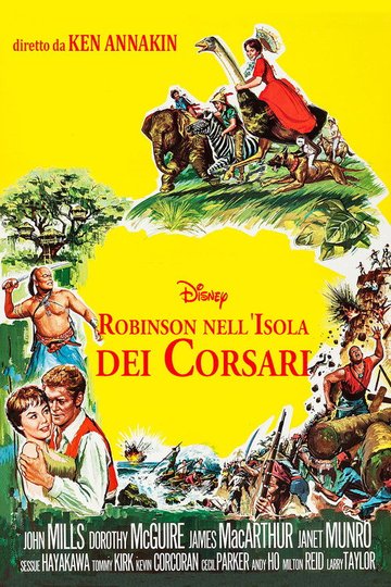 Locandina di Robinson nell'isola dei corsari
