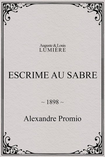 Locandina di Escrime au sabre