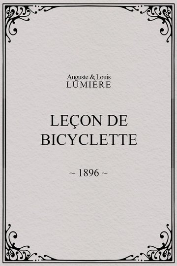 Locandina di Leçon de bicyclette