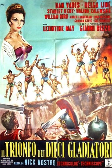 Locandina di Il trionfo dei dieci gladiatori