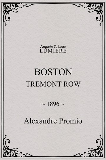 Locandina di Boston, Tremont row
