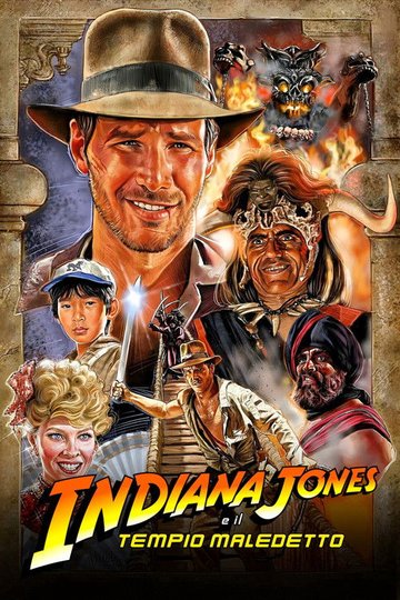 Locandina di Indiana Jones e il tempio maledetto