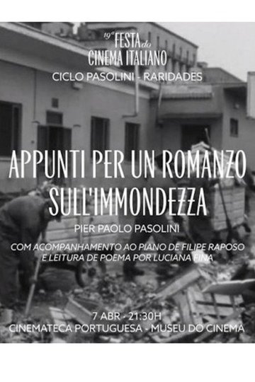 Locandina di Appunti per un romanzo sull'immondezza